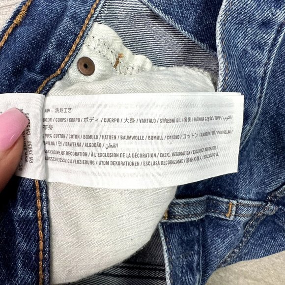 Abercrombie Women's Size 12 Blue Jean Cut Off Distressed Shorts - Picture 6 of 6